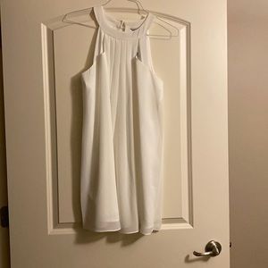 Adorable white cut out shift dress
